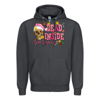 Smoke dead inside but festive Zipper Hoodie - AdoDesignShop