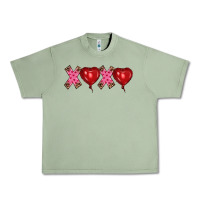 Oil Green valentine's day xoxo heart balloon Urban Heavy Tee - RanaPortraitStore