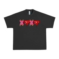 Pigment Black valentine's day xoxo heart balloon Urban Heavy Tee - RanaPortraitStore