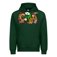 Forest Green christmas cma certified medical assistant Urban Hoodie - LillyAllenDesigns