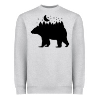 Heather Grey bear Heavyweight Sweatshirt - Unal Design