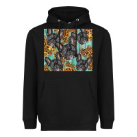 Black french bulldog Heavyweight Hoodie - BarkalooDesign