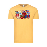 Vintage Mustard 4th of july teacher coffee cups Vintage Tee - Zillion Design Studio