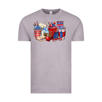 Vintage Zinc 4th of july teacher coffee cups Vintage Tee - Zillion Design Studio
