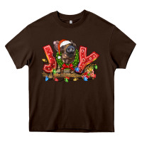 Chocolate Brown joy pig Heavy Core Tee - LillyAllenDesigns