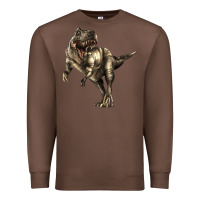 Chestnut Tyrannosaurus T rex Premium Sweatshirt - LillyAllenDesigns