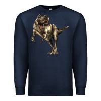 Navy Tyrannosaurus T rex Premium Sweatshirt - LillyAllenDesigns
