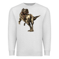 Oatmeal Heather Tyrannosaurus T rex Premium Sweatshirt - LillyAllenDesigns