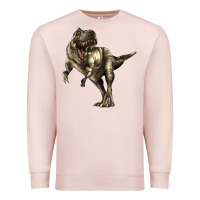Pale Pink Tyrannosaurus T rex Premium Sweatshirt - LillyAllenDesigns