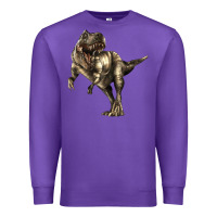 Purple Tyrannosaurus T rex Premium Sweatshirt - LillyAllenDesigns