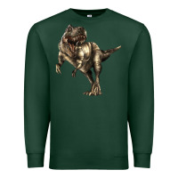 Sports Green Tyrannosaurus T rex Premium Sweatshirt - LillyAllenDesigns