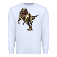White Tyrannosaurus T rex Premium Sweatshirt - LillyAllenDesigns
