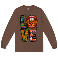 Chestnut Love Halloween Lips Long Sleeve Tee - CowhideDigitalArt