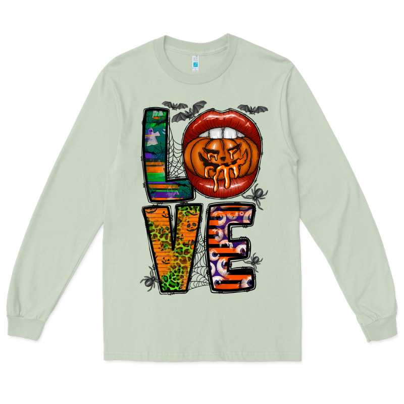 Love Halloween Lips Long Sleeve Tee by CowhideDigitalArt | Teevron