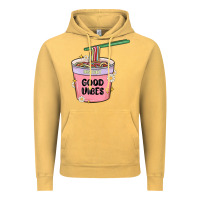 Vintage Mustard instant good vibes noodles Vintage Hoodie - MaliasSmallBusiness