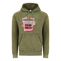 Vintage Olive instant good vibes noodles Vintage Hoodie - MaliasSmallBusiness