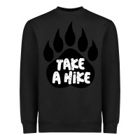 Black take a hike Heavyweight Sweatshirt - Unal Design