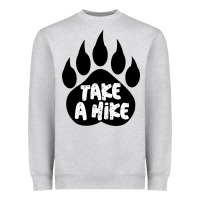 Heather Grey take a hike Heavyweight Sweatshirt - Unal Design