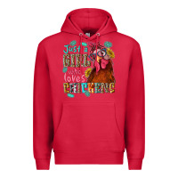 Cardinal just a girl who loves chickens Premium Hoodie - NancyCooperArtShop