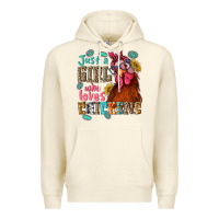 Sandshell just a girl who loves chickens Premium Hoodie - NancyCooperArtShop