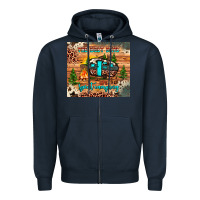Navy the best days are spent camping Zipper Hoodie - JahusDesignShop
