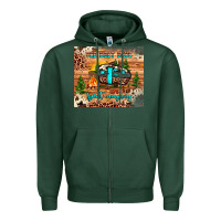 Sports Green the best days are spent camping Zipper Hoodie - JahusDesignShop