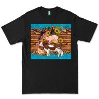 Western Farm Cow Pig Rooster Chick Farm Chicken Barn Premium Tee | Teevron