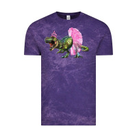 Cloud Purple Balerina T-Rex Dinosaur With Tutu Vintage Tee - RanaPortraitStore