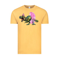 Vintage Mustard Balerina T-Rex Dinosaur With Tutu Vintage Tee - RanaPortraitStore