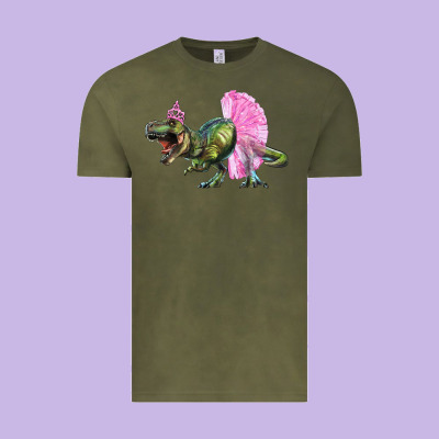 Vintage Tee Balerina T-Rex Dinosaur With Tutu
