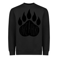 Black take a hike Heavyweight Sweatshirt - Unal Design