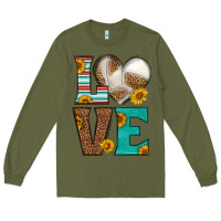 Army Green western volleyball love Long Sleeve Tee - HRA Design Shop