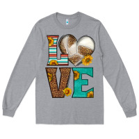 Heather Grey western volleyball love Long Sleeve Tee - HRA Design Shop