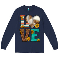 Navy western volleyball love Long Sleeve Tee - HRA Design Shop