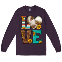 Plum western volleyball love Long Sleeve Tee - HRA Design Shop