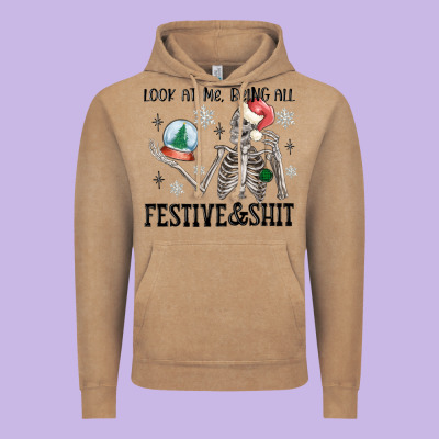 Vintage Hoodie look at me being all festive and shit