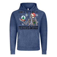 Vintage Denim look at me being all festive and shit Vintage Hoodie - MaliasSmallBusiness
