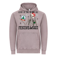 Vintage Zinc look at me being all festive and shit Vintage Hoodie - MaliasSmallBusiness