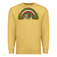 Antique Gold mexican flag cactus and sunflowers rainbow Premium Sweatshirt - Jasminsmagicworld