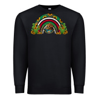 Black mexican flag cactus and sunflowers rainbow Premium Sweatshirt - Jasminsmagicworld