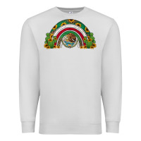 Dove Grey mexican flag cactus and sunflowers rainbow Premium Sweatshirt - Jasminsmagicworld