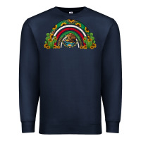 Navy mexican flag cactus and sunflowers rainbow Premium Sweatshirt - Jasminsmagicworld