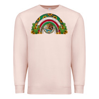 Pale Pink mexican flag cactus and sunflowers rainbow Premium Sweatshirt - Jasminsmagicworld