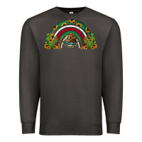 Smoke mexican flag cactus and sunflowers rainbow Premium Sweatshirt - Jasminsmagicworld