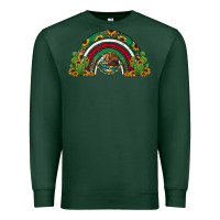Sports Green mexican flag cactus and sunflowers rainbow Premium Sweatshirt - Jasminsmagicworld