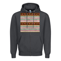 Smoke christmas mistletoe and stripes seamless pattern Zipper Hoodie - BundleAndBundleShop