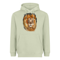 Matcha Lion Head Heavyweight Hoodie - LillyAllenDesigns