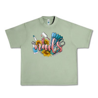 Oil Green nails Urban Heavy Tee - BarkalooDesign