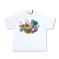 White nails Urban Heavy Tee - BarkalooDesign
