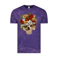 Cloud Purple Be Afraid&Do It Anyway Vintage Tee - RanaPortraitStore